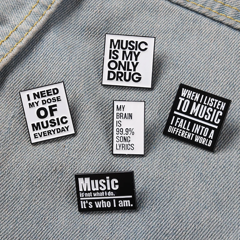 Cool Quotes About Music Enamel Pin Need Music Everyday Brooch Denim Backpack Lapel Badge Jewelry Gifts For Music Lovers Gift
Cool Quotes About Music Enamel Pin Need Music Everyday Brooch Denim Backpack Lapel Badge Jewelry Gifts For Music Lovers Gift