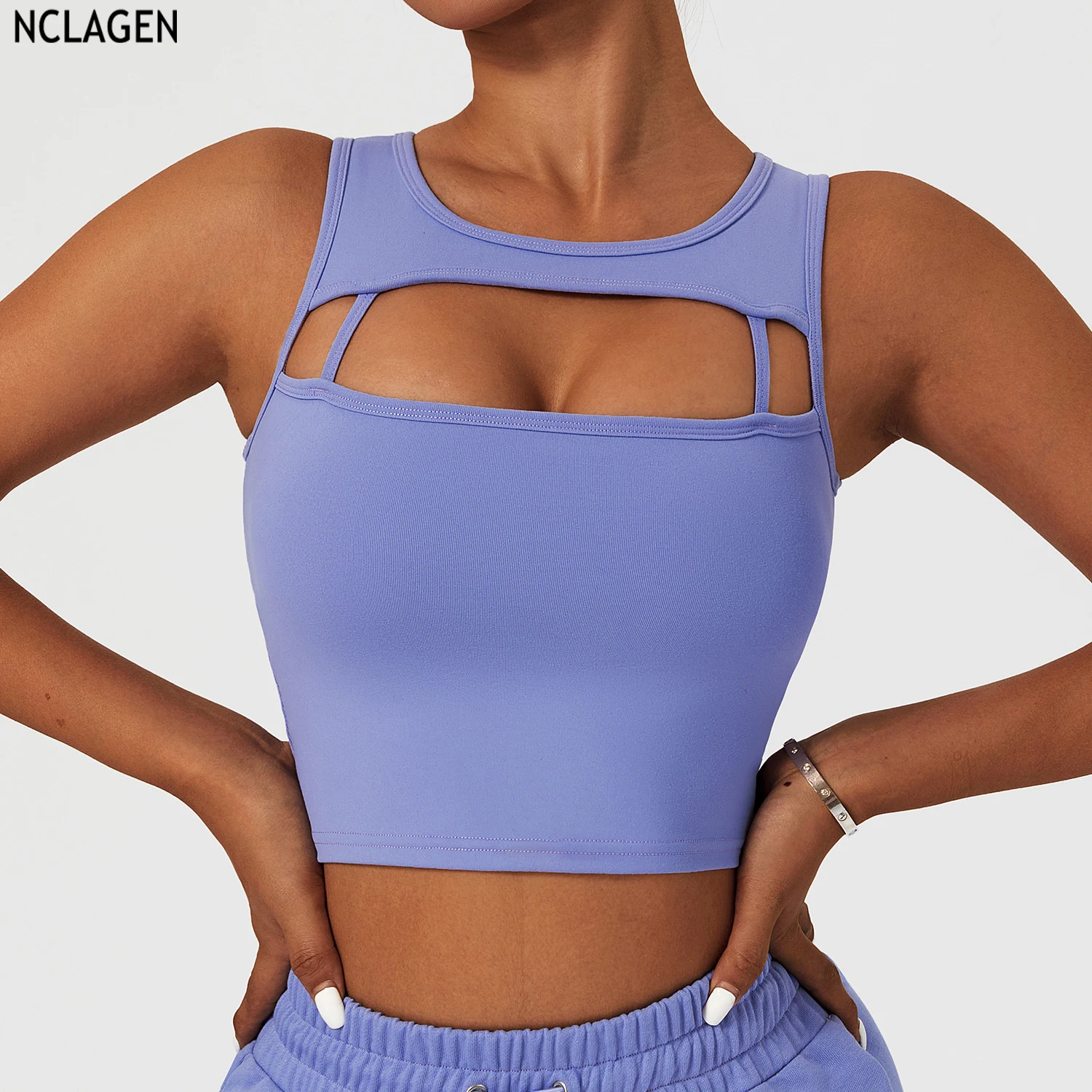 NCLAGEN Running Sports Clothing Underwear Women's Yoga Vest Fitness Bra Breathable Sexy Running Top Crop Plus Size Halter
NCLAGEN Running Sports Clothing Underwear Women's Yoga Vest Fitness Bra Breathable Sexy Running Top Crop Plus Size Halter