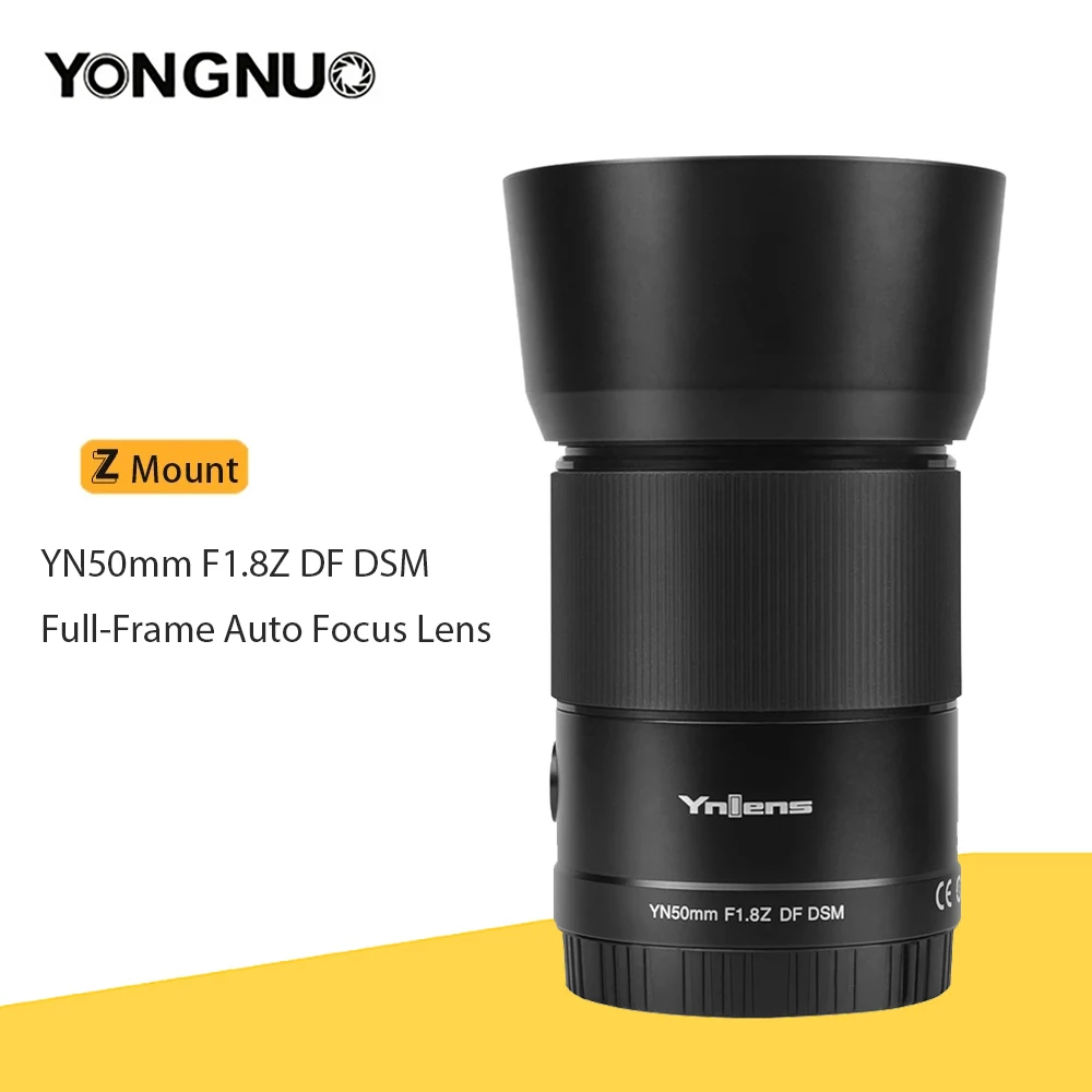 YONGNUO YN50mm F1.8Z DF DSM Large Aperture Camera Lenses Full-Frame Auto Focus Z-Mount Lens for Nikon Z9 Z7 Z5 Z6 Z50 Camera
YONGNUO YN50mm F1.8Z DF DSM Large Aperture Camera Lenses Full-Frame Auto Focus Z-Mount Lens for Nikon Z9 Z7 Z5 Z6 Z50 Camera