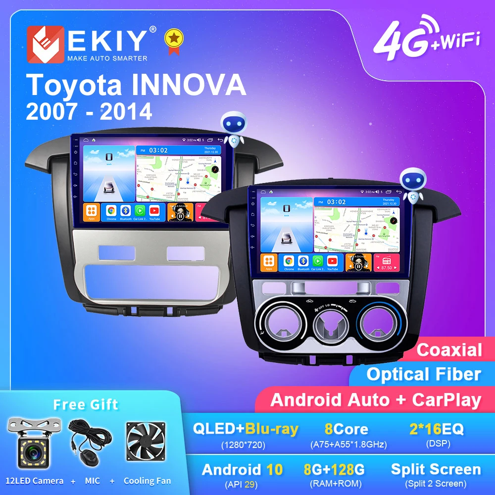 EKIY T7 Android Car Radio For Toyota INNOVA 2007 - 2014 Navi GPS Multimedia Video Player Stereo Carplay Head Unit No 2din DVD
EKIY T7 Android Car Radio For Toyota INNOVA 2007 - 2014 Navi GPS Multimedia Video Player Stereo Carplay Head Unit No 2din DVD