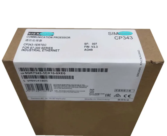 New Original In BOX 6GK7 343-1CX10-0XE0 6GK7343-1CX10-0XE0 {Warehouse stock} 1 Year Warranty Shipment within 24 hours
New Original In BOX 6GK7 343-1CX10-0XE0 6GK7343-1CX10-0XE0 {Warehouse stock} 1 Year Warranty Shipment within 24 hours