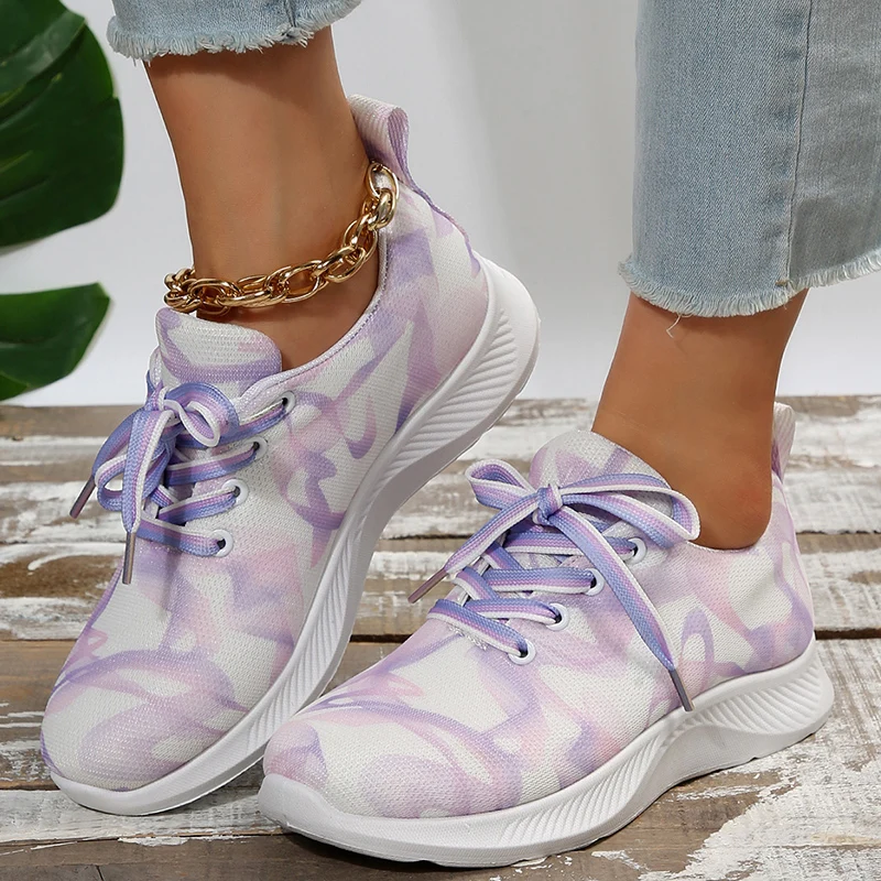 Fashion Knitting Platform Sneakers for Women 2023 Printed Lace Up Walking Shoes Woman Spring Autumn Breathable Mesh Casual Shoes 
Fashion Knitting Platform Sneakers for Women 2023 Printed Lace Up Walking Shoes Woman Spring Autumn Breathable Mesh Casual Shoes