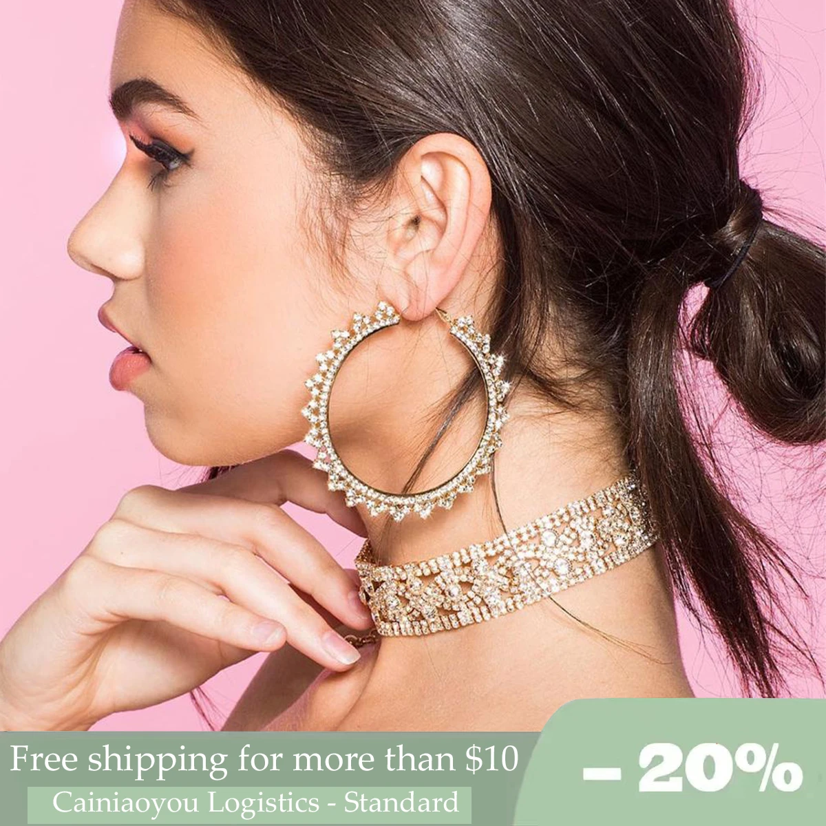 New Bright Rhinestone Luxury Jewelry Hoop Earrings Women Earrings Dinner Party Wedding Fashion Statement Jewelry Accessories
New Bright Rhinestone Luxury Jewelry Hoop Earrings Women Earrings Dinner Party Wedding Fashion Statement Jewelry Accessories