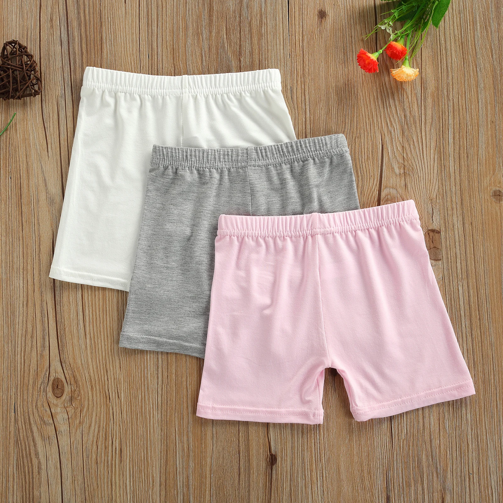 New Arrival 3 Pcs Girls Safety Pants Children's Clothing Anti-emptied Stretch Solid Color Mid-rise Summer Shorts Beachwear
New Arrival 3 Pcs Girls Safety Pants Children's Clothing Anti-emptied Stretch Solid Color Mid-rise Summer Shorts Beachwear