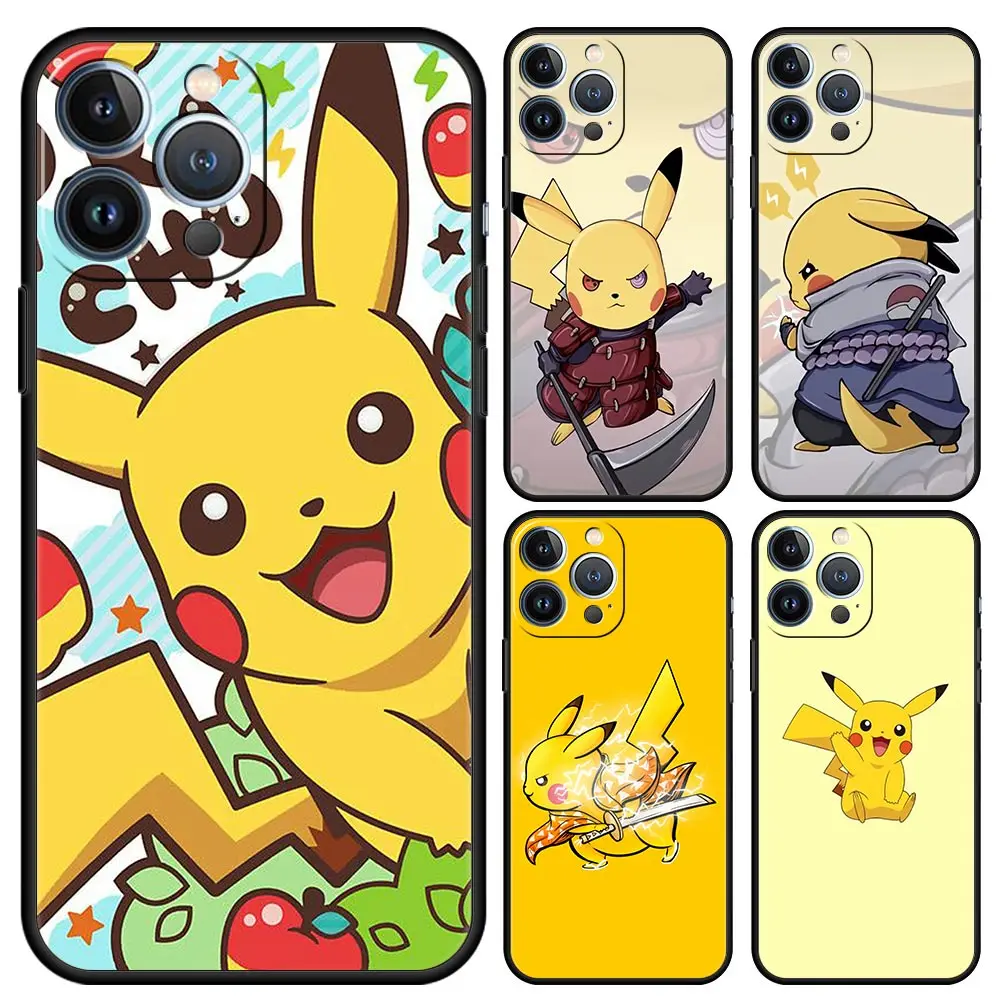 Pikachu Pikas Naruto Phone Case for iPhone 11 13 Pro Max 12 Mini 7 8 XR SE X 6 6S XS 5 5S Black Soft Cover Coque
Pikachu Pikas Naruto Phone Case for iPhone 11 13 Pro Max 12 Mini 7 8 XR SE X 6 6S XS 5 5S Black Soft Cover Coque