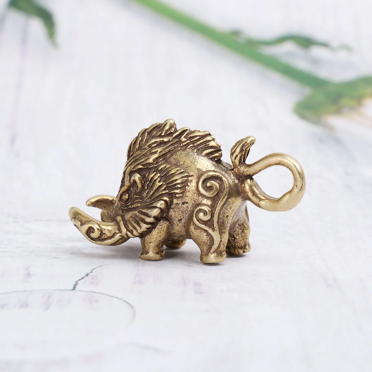 Chinese Style Brass Wild Boar Shaped Home Hanging Pendant Jewelry Accessory for Key Necklace
Chinese Style Brass Wild Boar Shaped Home Hanging Pendant Jewelry Accessory for Key Necklace