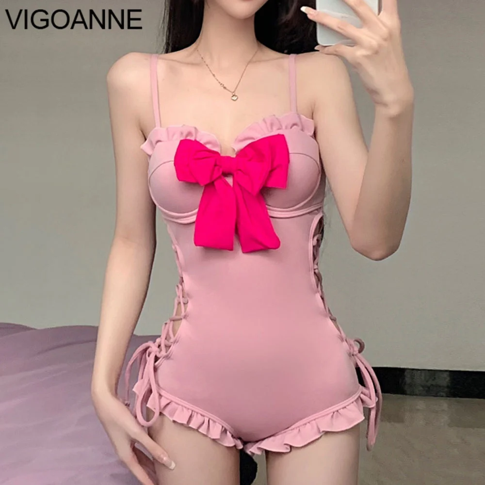 Женский слитный купальник VigoAnne, розовый купальник на косточках с эффектом пуш-ап, 2023
Женский слитный купальник VigoAnne, розовый купальник на косточках с эффектом пуш-ап, 2023