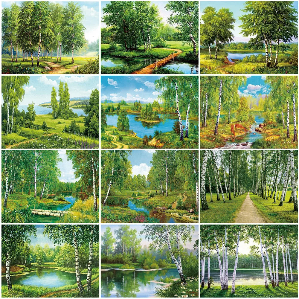 5D Diamond Embroidery Tree Cross Stitch Kits Diamond Lake Landscape Picture Rhinestone Painting Decor For Home Mosaic
5D Diamond Embroidery Tree Cross Stitch Kits Diamond Lake Landscape Picture Rhinestone Painting Decor For Home Mosaic