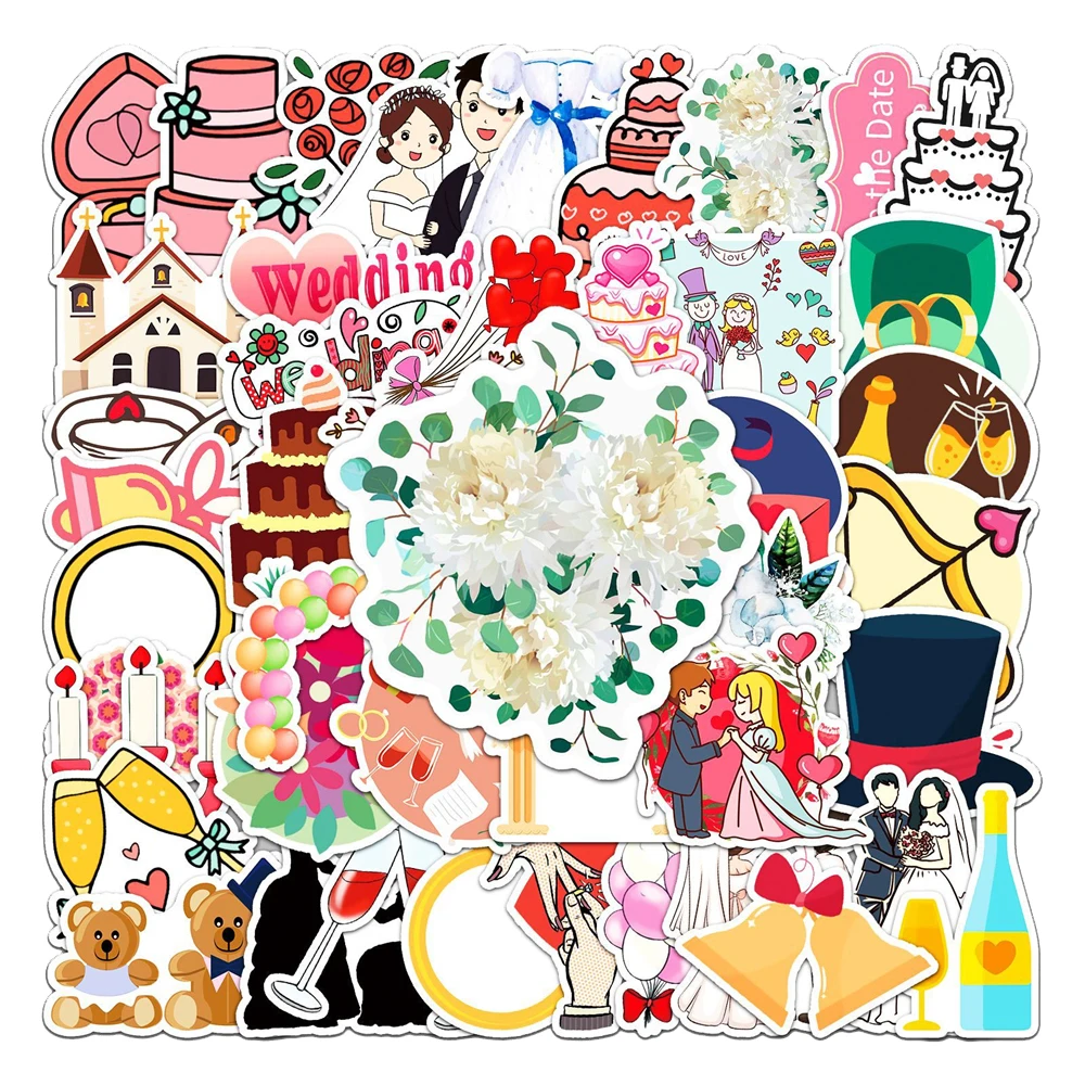 10/30/50PCS Cartoon Wedding Romantic Personality Graffiti Sticker Bike Skateboard Car Helmet Laptop Wholesale 
10/30/50PCS Cartoon Wedding Romantic Personality Graffiti Sticker Bike Skateboard Car Helmet Laptop Wholesale