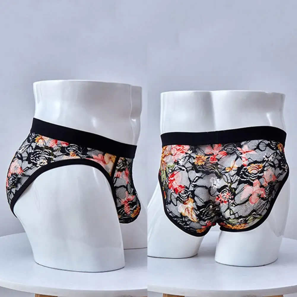 Pattern Stylish Close-fitting Men Briefs See-through Briefs Comfortable for Home
Pattern Stylish Close-fitting Men Briefs See-through Briefs Comfortable for Home