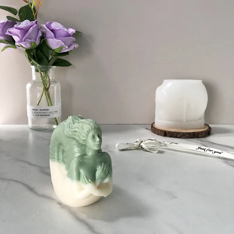Conch Chest Women's Silicone Candle Mould DIY Conch Girl Ocean Goddess Aromatherapy Gypsum Decoration Mold
Conch Chest Women's Silicone Candle Mould DIY Conch Girl Ocean Goddess Aromatherapy Gypsum Decoration Mold