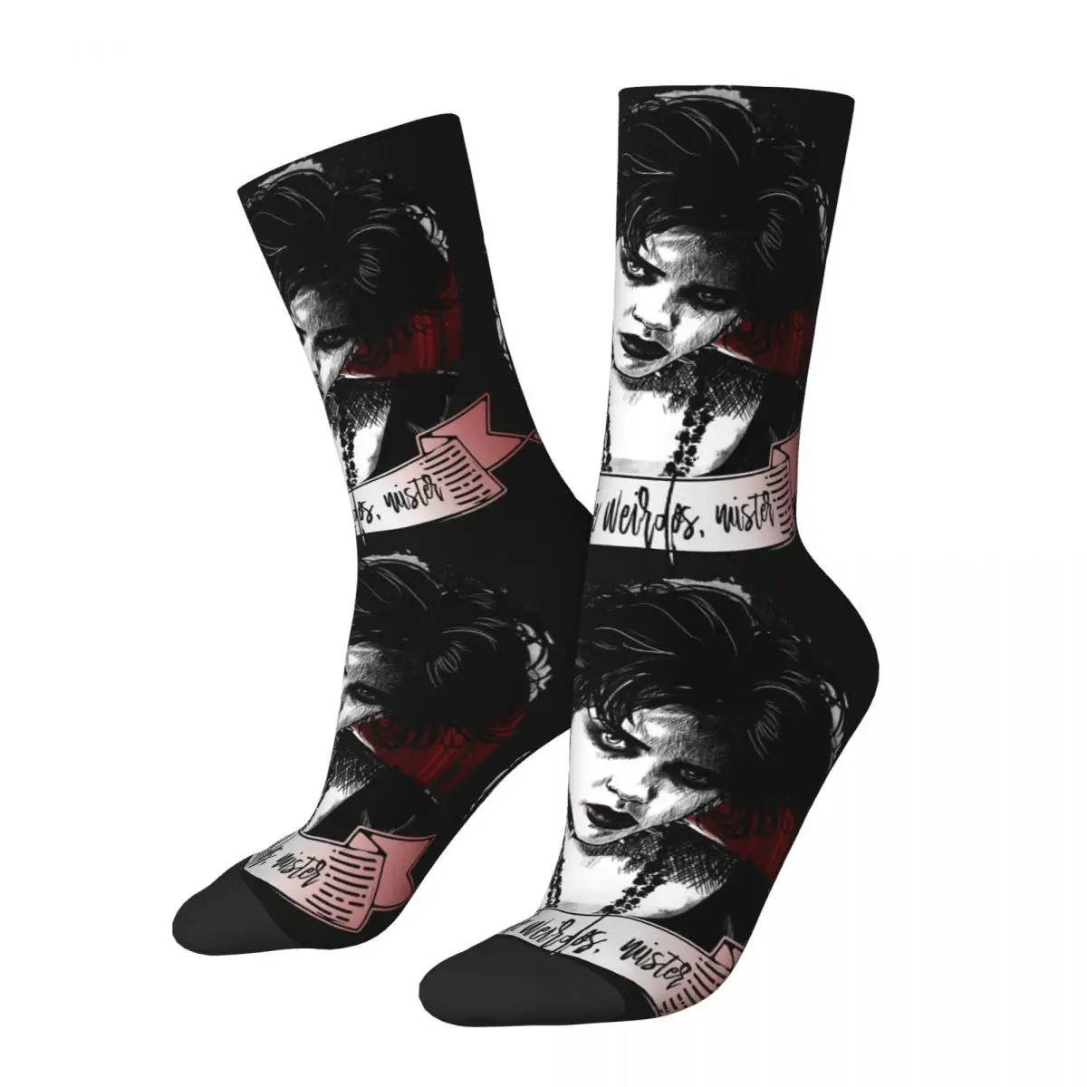 Funny Crazy Sock for Men Nancy Downs We Are The Weirdos Mister Hip Hop Harajuku Goth Style Happy Pattern Printed Boys Crew Sock
Funny Crazy Sock for Men Nancy Downs We Are The Weirdos Mister Hip Hop Harajuku Goth Style Happy Pattern Printed Boys Crew Sock