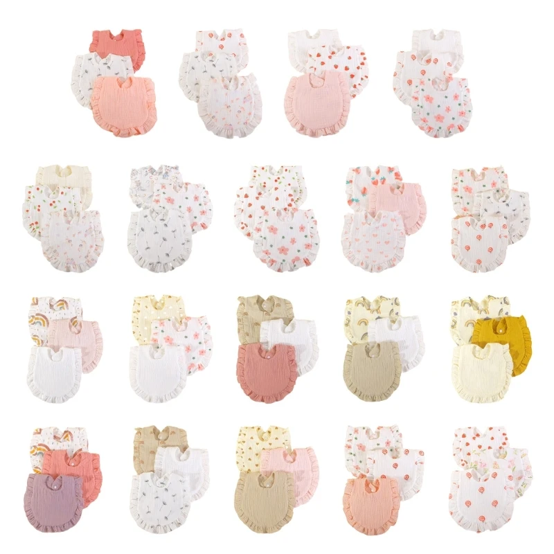 3PCS Baby Bib High Absorbent Cotton Drooling Bib for Eating Soft Feeding Towel GXMB
3PCS Baby Bib High Absorbent Cotton Drooling Bib for Eating Soft Feeding Towel GXMB