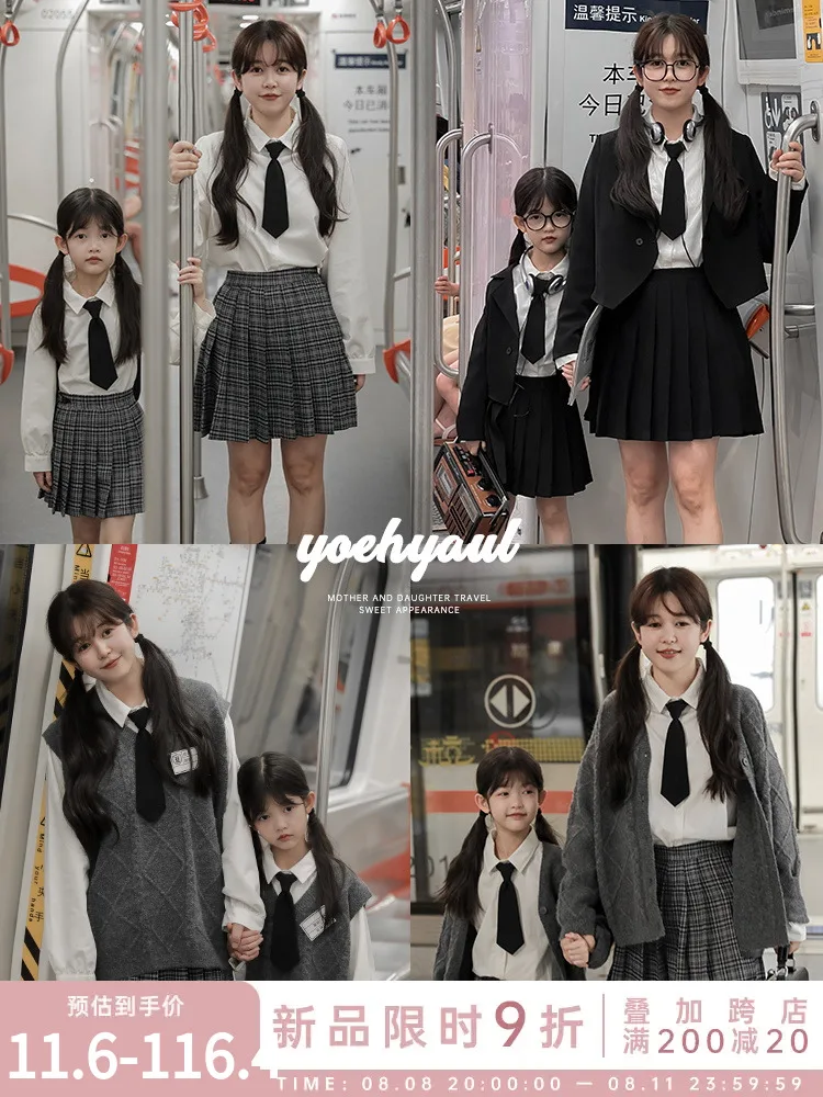Girls Sweater Spring and Autumn Style Large Size Lightweight Cardigan Knitted Vest Campus Style Suit Set Family Matching Outfits 
Girls Sweater Spring and Autumn Style Large Size Lightweight Cardigan Knitted Vest Campus Style Suit Set Family Matching Outfits