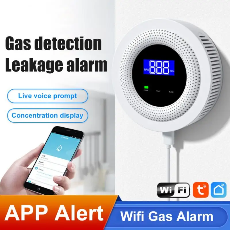 Умный датчик утечки газа WiFi Tuya, умный датчик утечки природного газа, умный детектор утечки газа
Умный датчик утечки газа WiFi Tuya, умный датчик утечки природного газа, умный детектор утечки газа