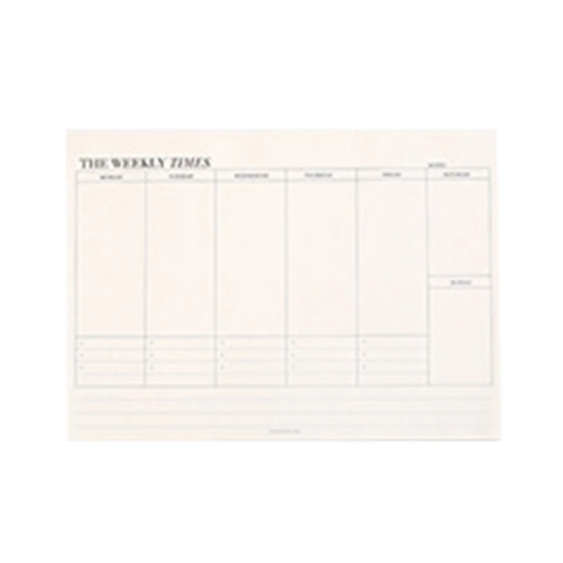 Weekly Planner Notebook Weekly Planner Notepad with Tear-Away Page Weekly Planner 60Pages for Easy Use
Weekly Planner Notebook Weekly Planner Notepad with Tear-Away Page Weekly Planner 60Pages for Easy Use
