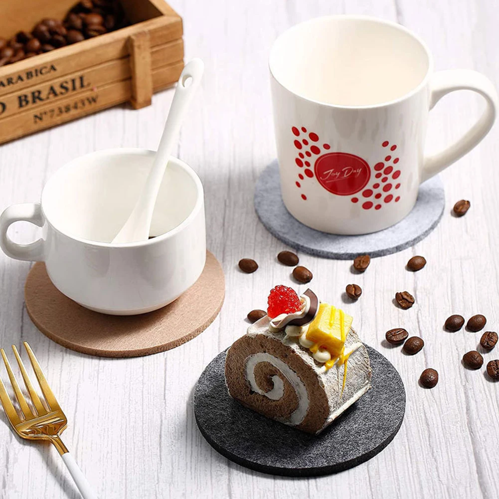 10pcs Round Felt Coaster Dining Table Protector Pad Heat Resistant Cup Mat Coffee Tea Hot Drink Mug Placemat Kitchen Accessories
10pcs Round Felt Coaster Dining Table Protector Pad Heat Resistant Cup Mat Coffee Tea Hot Drink Mug Placemat Kitchen Accessories