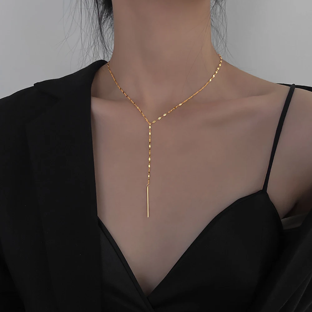 Orazio Luxury Pendant Choker Necklace for Women Stainless Steel Classic Minimalist Fashion Bamboo Chain Charm Jewelry Wholesale
Orazio Luxury Pendant Choker Necklace for Women Stainless Steel Classic Minimalist Fashion Bamboo Chain Charm Jewelry Wholesale