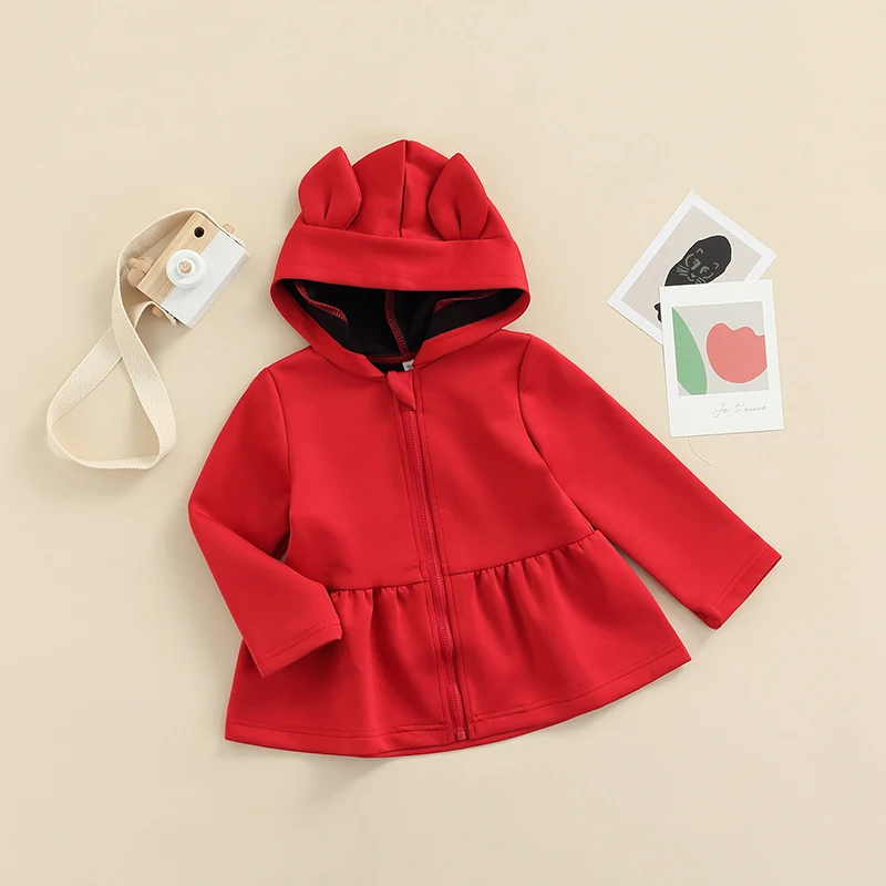 2-7 Years Little Girl\u2019s Long Sleeve Hooded Cardigan Fashion Solid Color Round Neck Zipper Stitching Coat
2-7 Years Little Girl\u2019s Long Sleeve Hooded Cardigan Fashion Solid Color Round Neck Zipper Stitching Coat