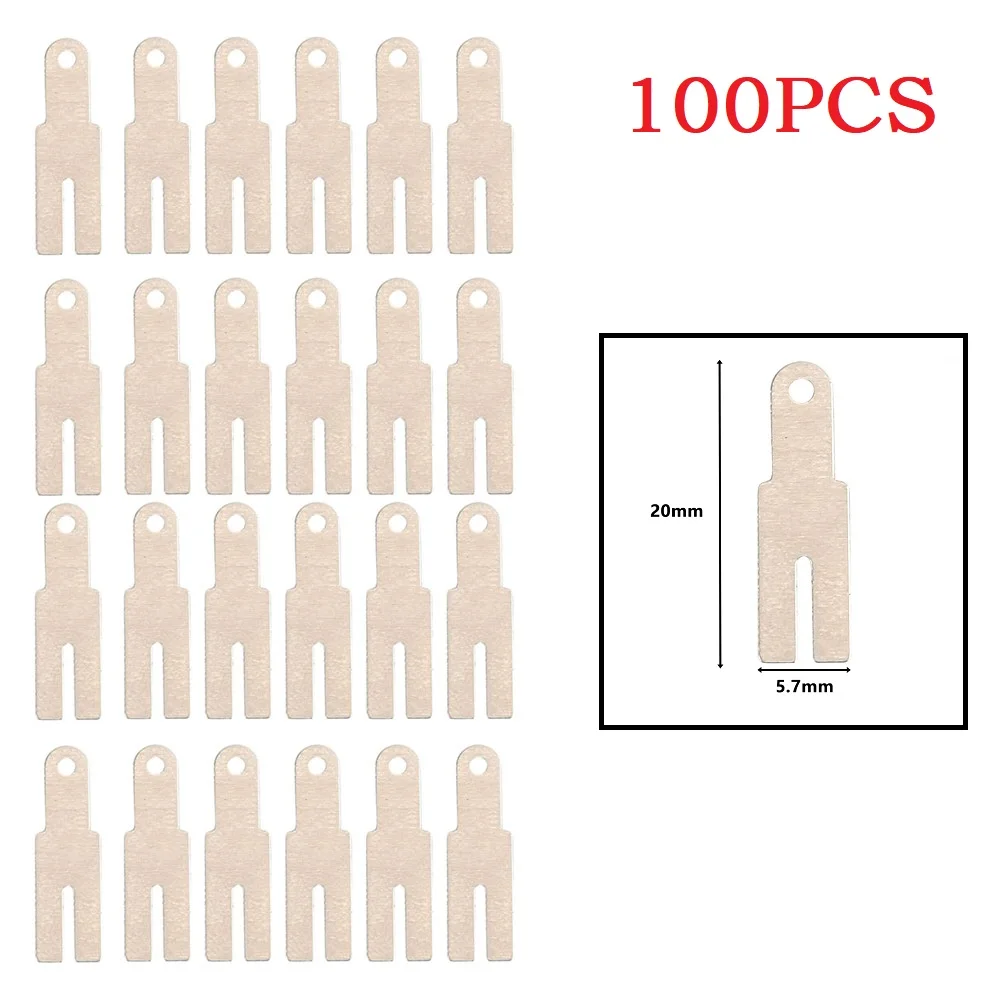 100pcs Y Type Nickel Plated Steel Strap Strip Sheets For Battery Pack Spot Welding Y-shaped Nickel Strip Power Tool Accessories
100pcs Y Type Nickel Plated Steel Strap Strip Sheets For Battery Pack Spot Welding Y-shaped Nickel Strip Power Tool Accessories