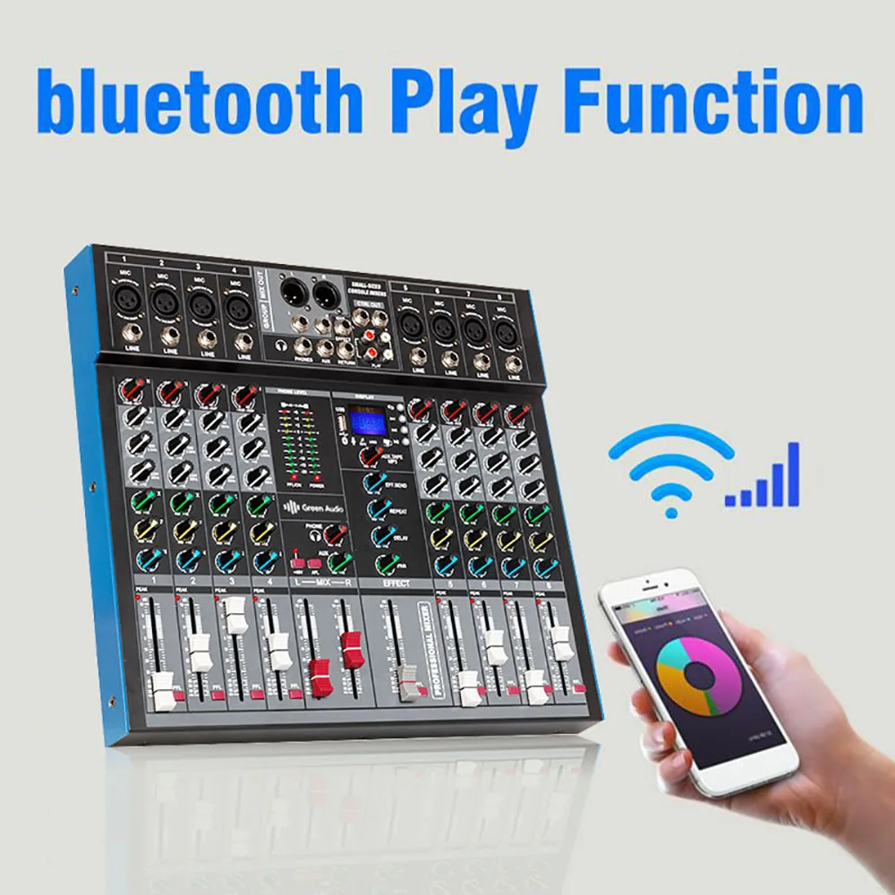 Mixer Audio GAX-ET8 New Design Amplifier Digital with Great Price Green Audio Home Amplifier USB \ Direct Current -26db,
Mixer Audio GAX-ET8 New Design Amplifier Digital with Great Price Green Audio Home Amplifier USB \ Direct Current -26db,
