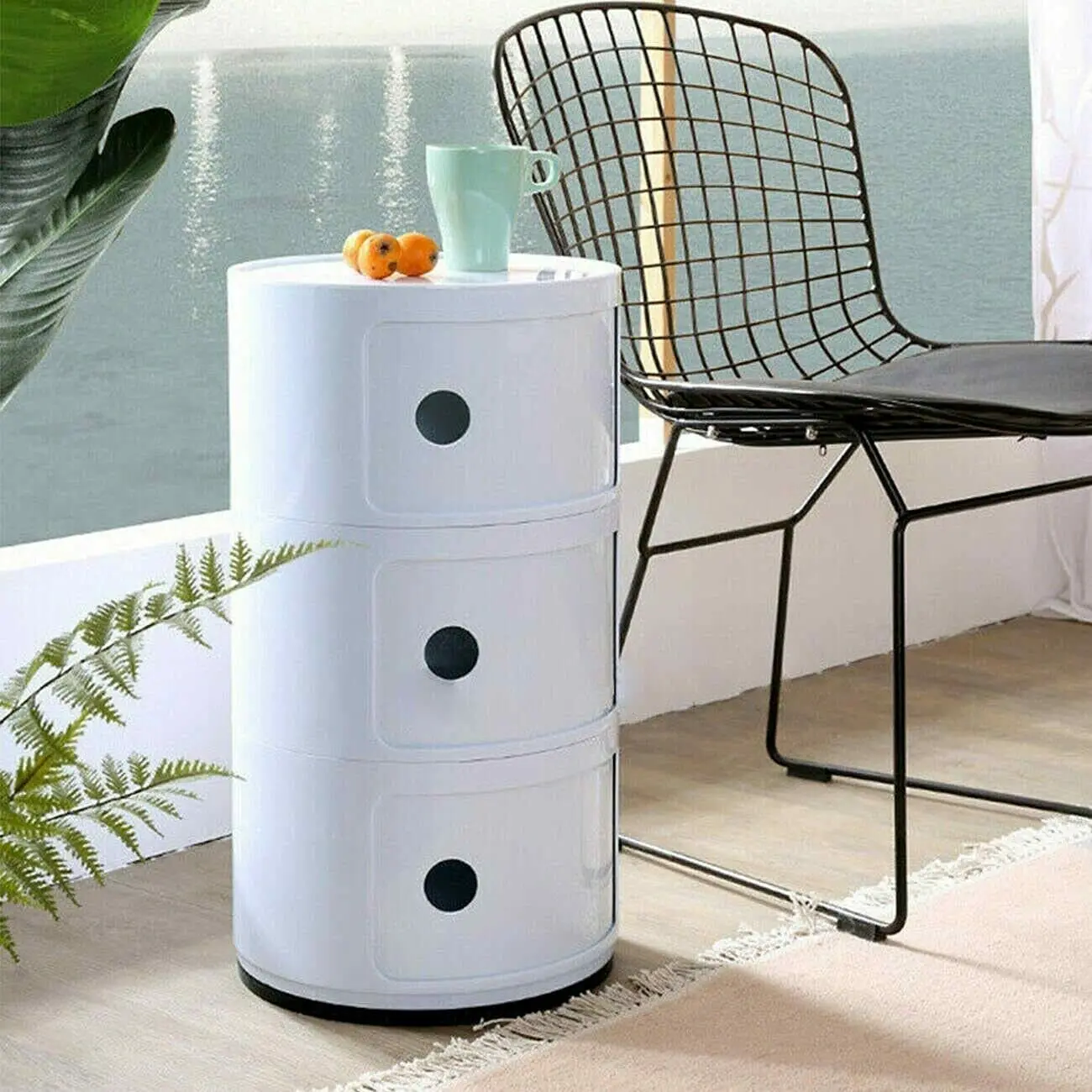 Yonntech 3 Tier Bedside Table Drawer Round Bathroom Cabinet Corner Cupboard Storage Bedside End Table Modular Container
Yonntech 3 Tier Bedside Table Drawer Round Bathroom Cabinet Corner Cupboard Storage Bedside End Table Modular Container
