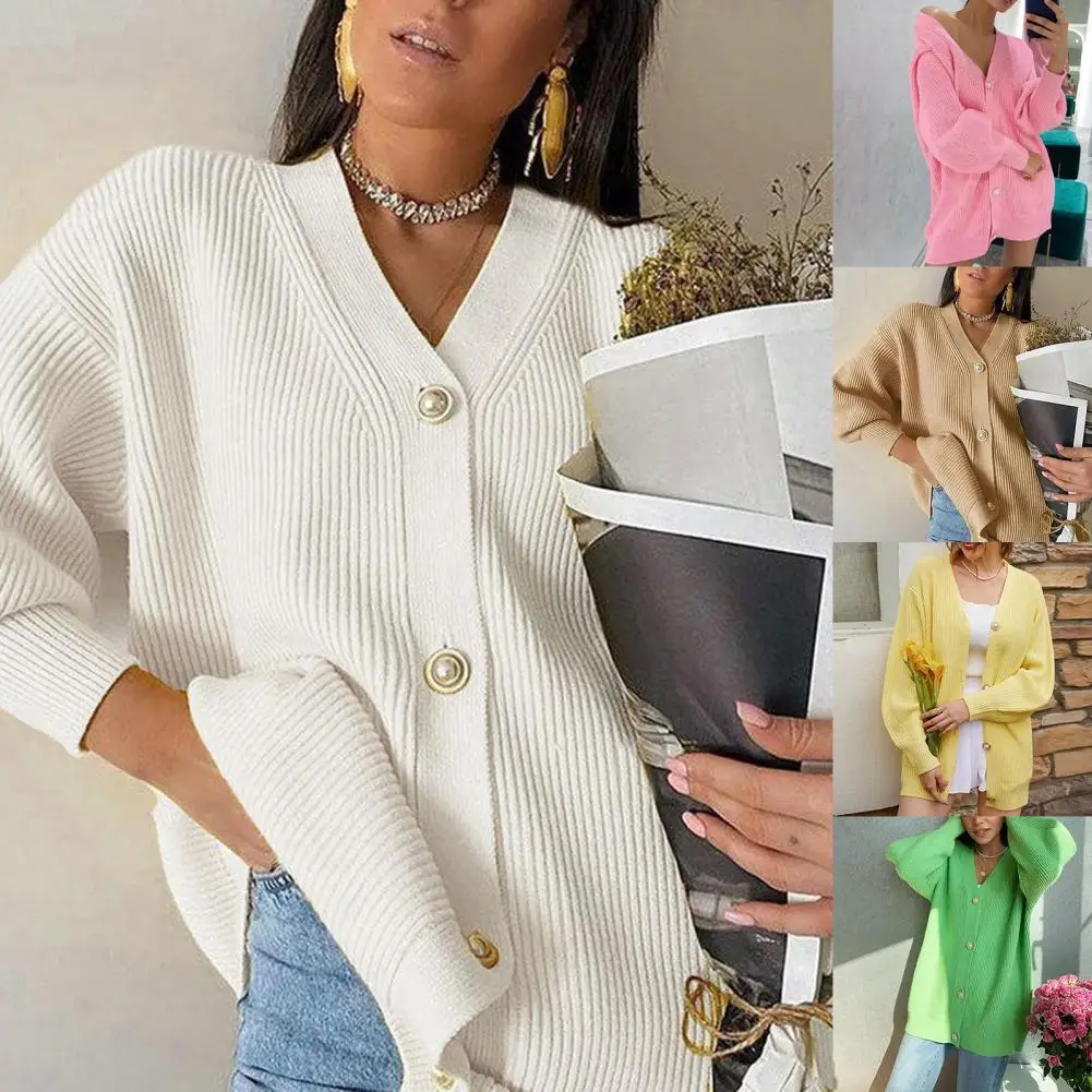 Casual Long Knitted Cardigan Loose Single-breasted One Size Lantern Sleeve V Neck Sweater Coat Women's Tops Women's Clothing
Casual Long Knitted Cardigan Loose Single-breasted One Size Lantern Sleeve V Neck Sweater Coat Women's Tops Women's Clothing