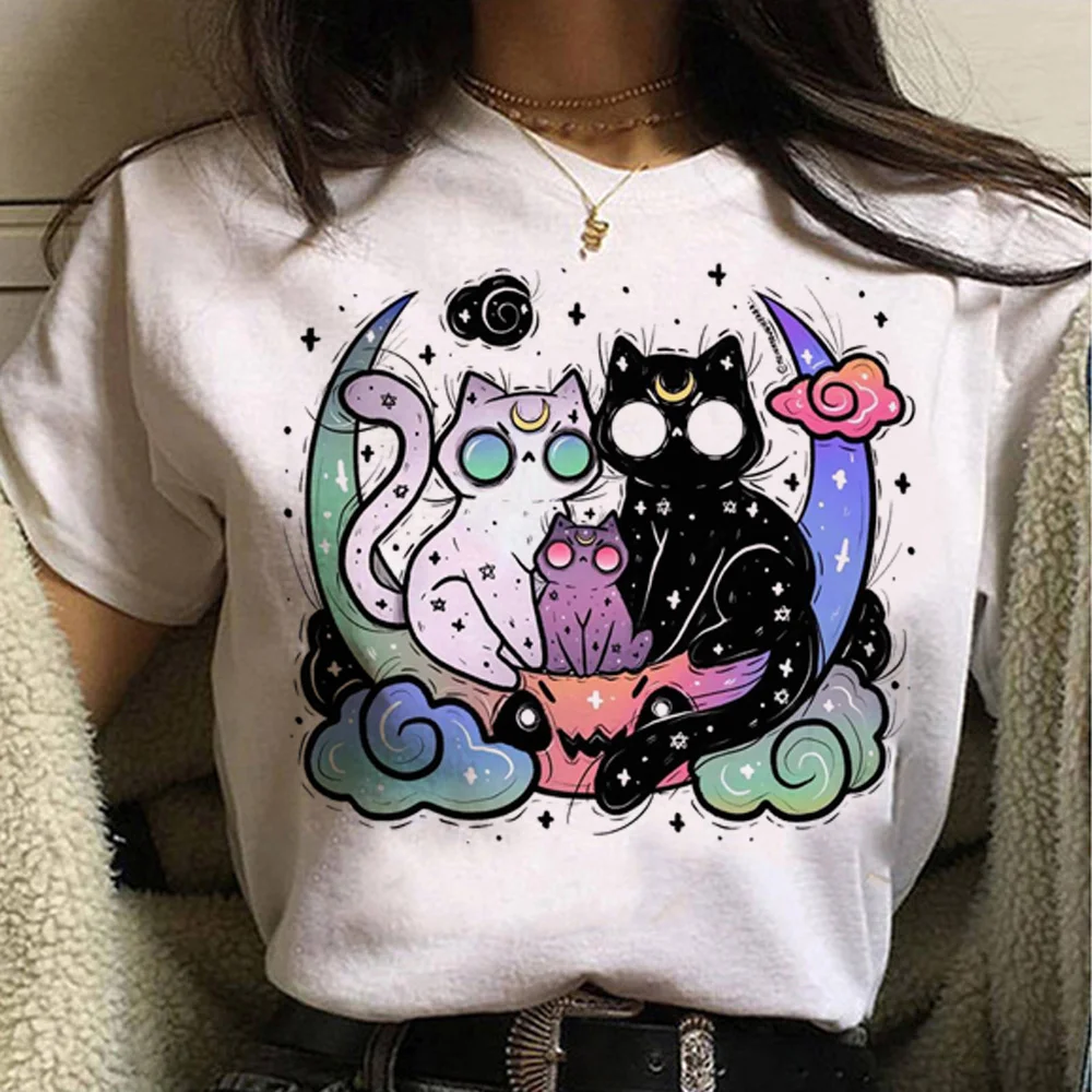 Женская японская футболка Pastel Goth Cat top, забавная японская Одежда Манга
Женская японская футболка Pastel Goth Cat top, забавная японская Одежда Манга