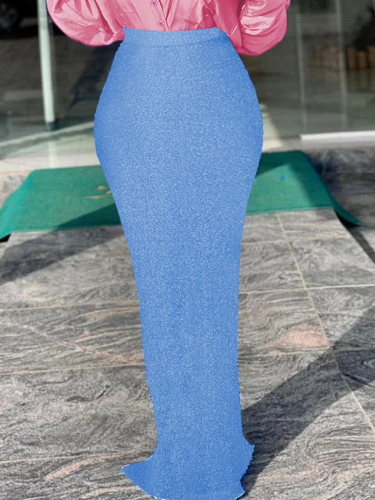 Women Bocydon Skirt Mermaid Shiny Bright Silk High Waist Summer Fashion Elegant Classy Party Evening Prom Slim Maxi Skirts 2022
Women Bocydon Skirt Mermaid Shiny Bright Silk High Waist Summer Fashion Elegant Classy Party Evening Prom Slim Maxi Skirts 2022