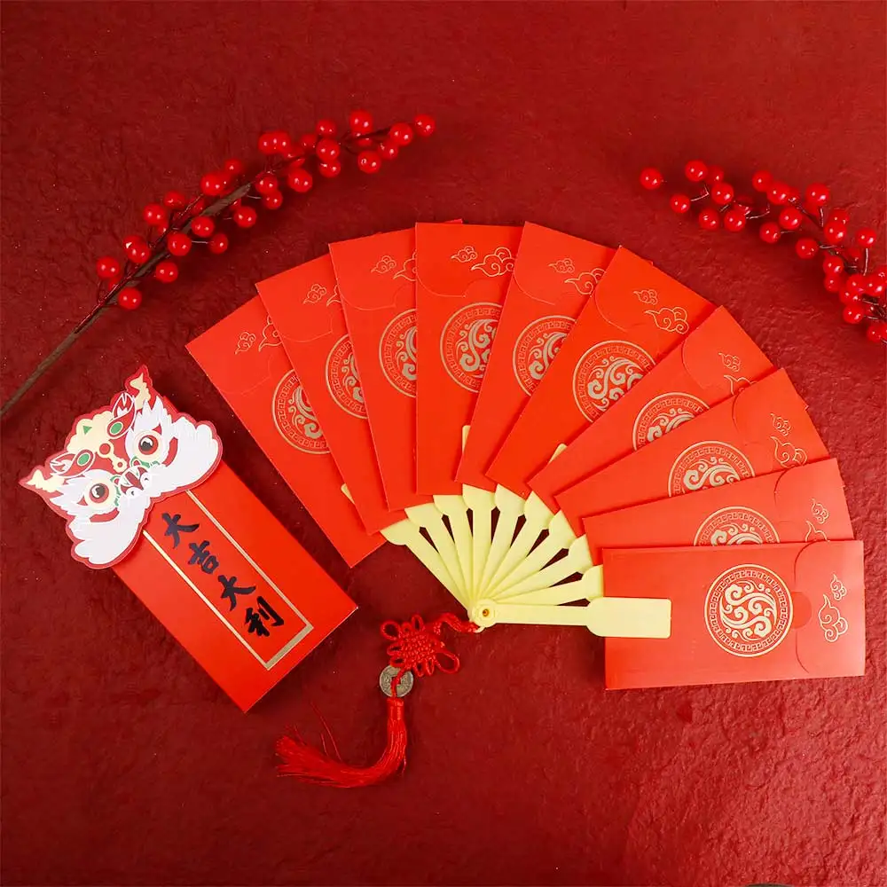 2023 Spring Festival New Year Red Envelope Fashion Funny Fan Shape Money Pockets Chinese Traditional Style Blessing Pockets
2023 Spring Festival New Year Red Envelope Fashion Funny Fan Shape Money Pockets Chinese Traditional Style Blessing Pockets