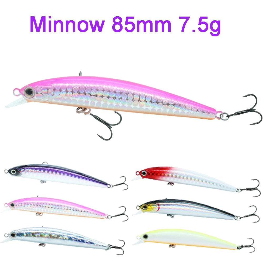 1PCS Japan Hot Model Sinking Minnow Fishing Lures 8.5cm 7.5g Jerkbait Bass Pike Carkbait Wobblers Swimbait Professional Bait
1PCS Japan Hot Model Sinking Minnow Fishing Lures 8.5cm 7.5g Jerkbait Bass Pike Carkbait Wobblers Swimbait Professional Bait