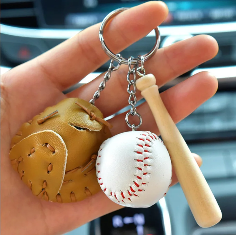 Creative Baseball Keychain Bag Pendant Baseball Pendant Three-piece Fashion Gift Couple Small Gift Can Be Customized New
Creative Baseball Keychain Bag Pendant Baseball Pendant Three-piece Fashion Gift Couple Small Gift Can Be Customized New