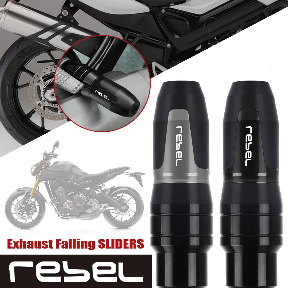 For HONDA REBEL CMX300 CMX250C CMX500 2017 2018 2019 Motorbike accessories Exhaust Frame Sliders Crash Pads Falling Protector
For HONDA REBEL CMX300 CMX250C CMX500 2017 2018 2019 Motorbike accessories Exhaust Frame Sliders Crash Pads Falling Protector