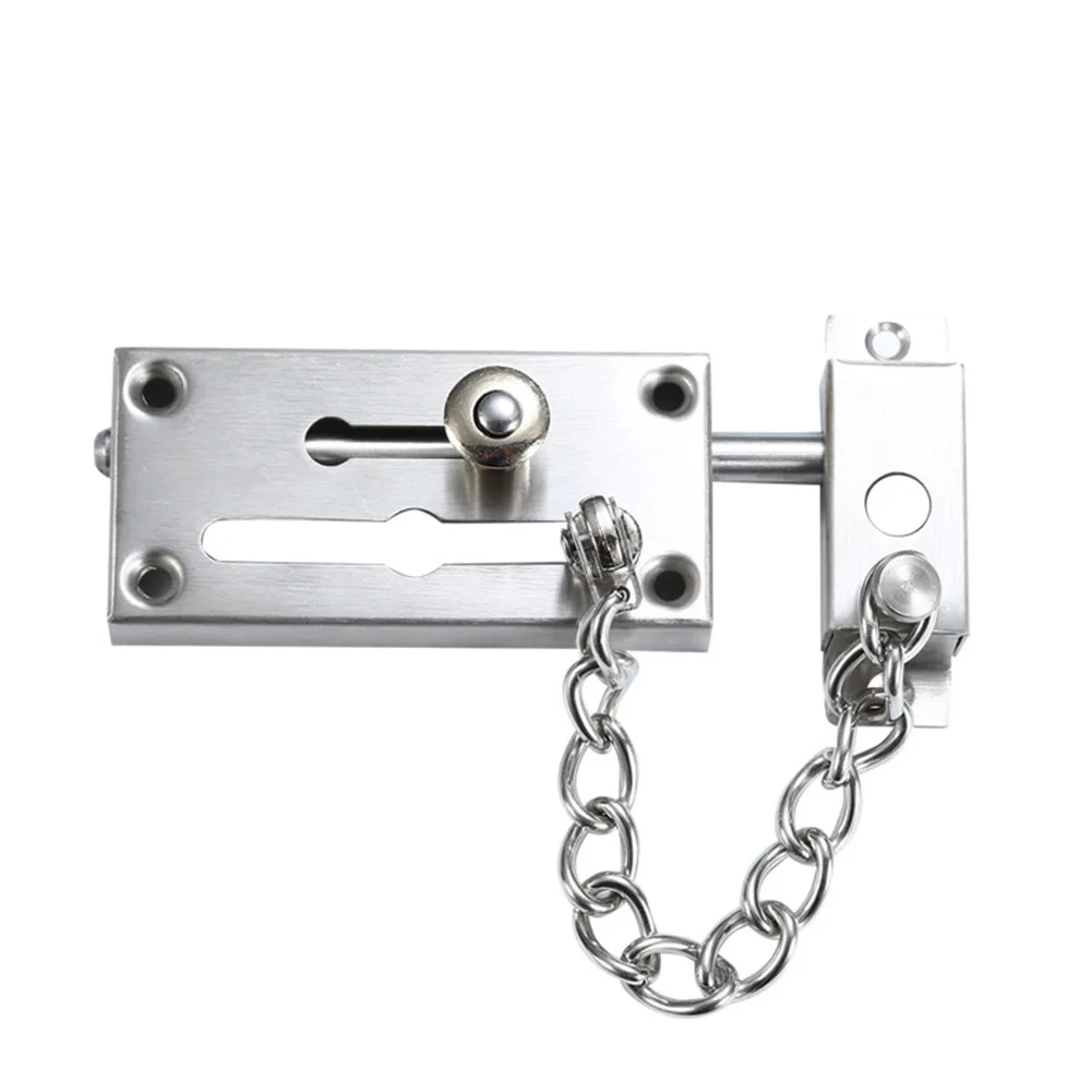 Door Chain Lock Stainless Steel Security Latch Chain Guard Anti Theft Press Heavy Duty Latch Screw Guard Hardware Accessories
Door Chain Lock Stainless Steel Security Latch Chain Guard Anti Theft Press Heavy Duty Latch Screw Guard Hardware Accessories