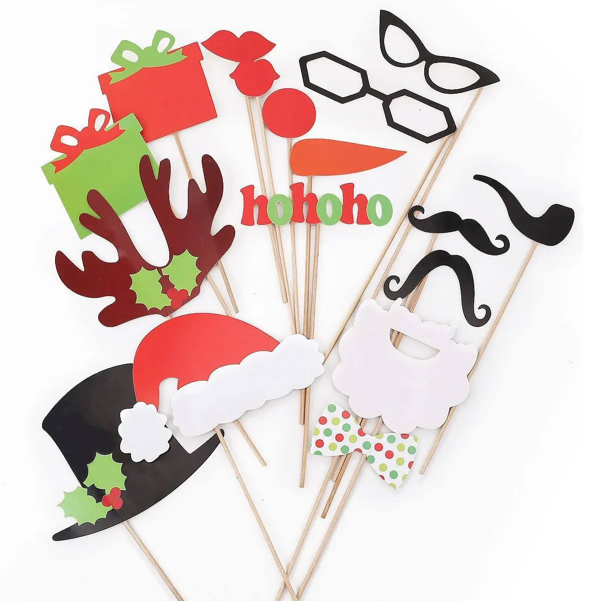 Christmas 17-piece Set of Funny and Fun Photo Props Party Paper Beard Christmas Hat Elk
Christmas 17-piece Set of Funny and Fun Photo Props Party Paper Beard Christmas Hat Elk