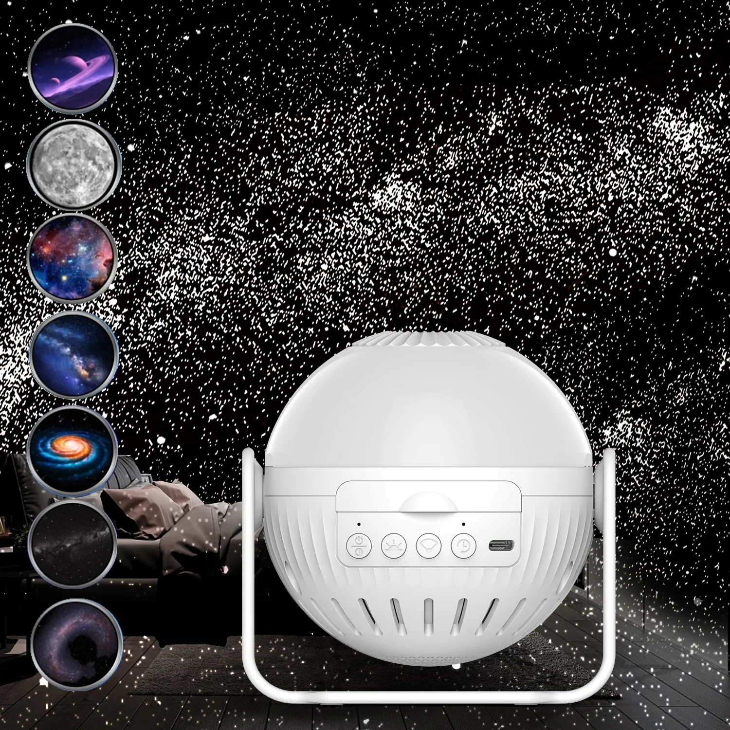 NEW 7 in 1 Starry Sky Galaxy Stars Projector Night Light LED Moon Lamp for Kids Bedroom Room Decor Decorative Aurora Nightlights
NEW 7 in 1 Starry Sky Galaxy Stars Projector Night Light LED Moon Lamp for Kids Bedroom Room Decor Decorative Aurora Nightlights