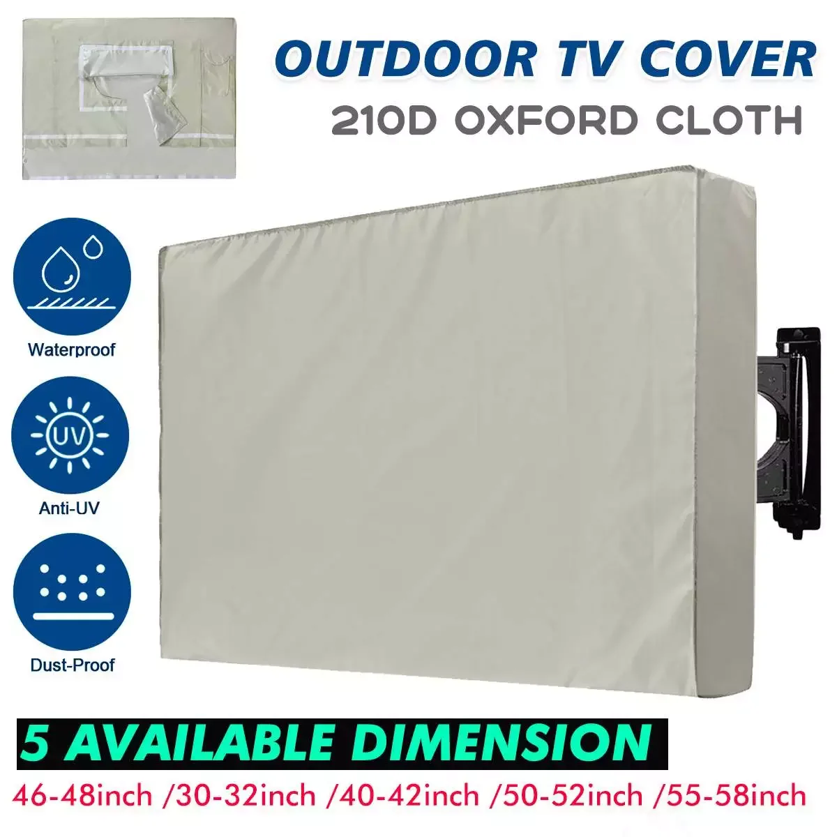 NEW Garden Patio Outdoor Cover Protection Screen Weatherproof Dust-proof Cover All-Purpose Dust Covers for 30'' To 58
NEW Garden Patio Outdoor Cover Protection Screen Weatherproof Dust-proof Cover All-Purpose Dust Covers for 30'' To 58