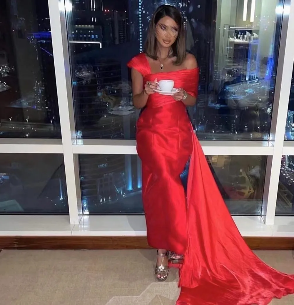 Festival Red Mermaid Prom Dresses Saudi Arabic Off Shoulder Zipper Back Robe De Soiree Long Elegant Party Gowns for Evening
Festival Red Mermaid Prom Dresses Saudi Arabic Off Shoulder Zipper Back Robe De Soiree Long Elegant Party Gowns for Evening