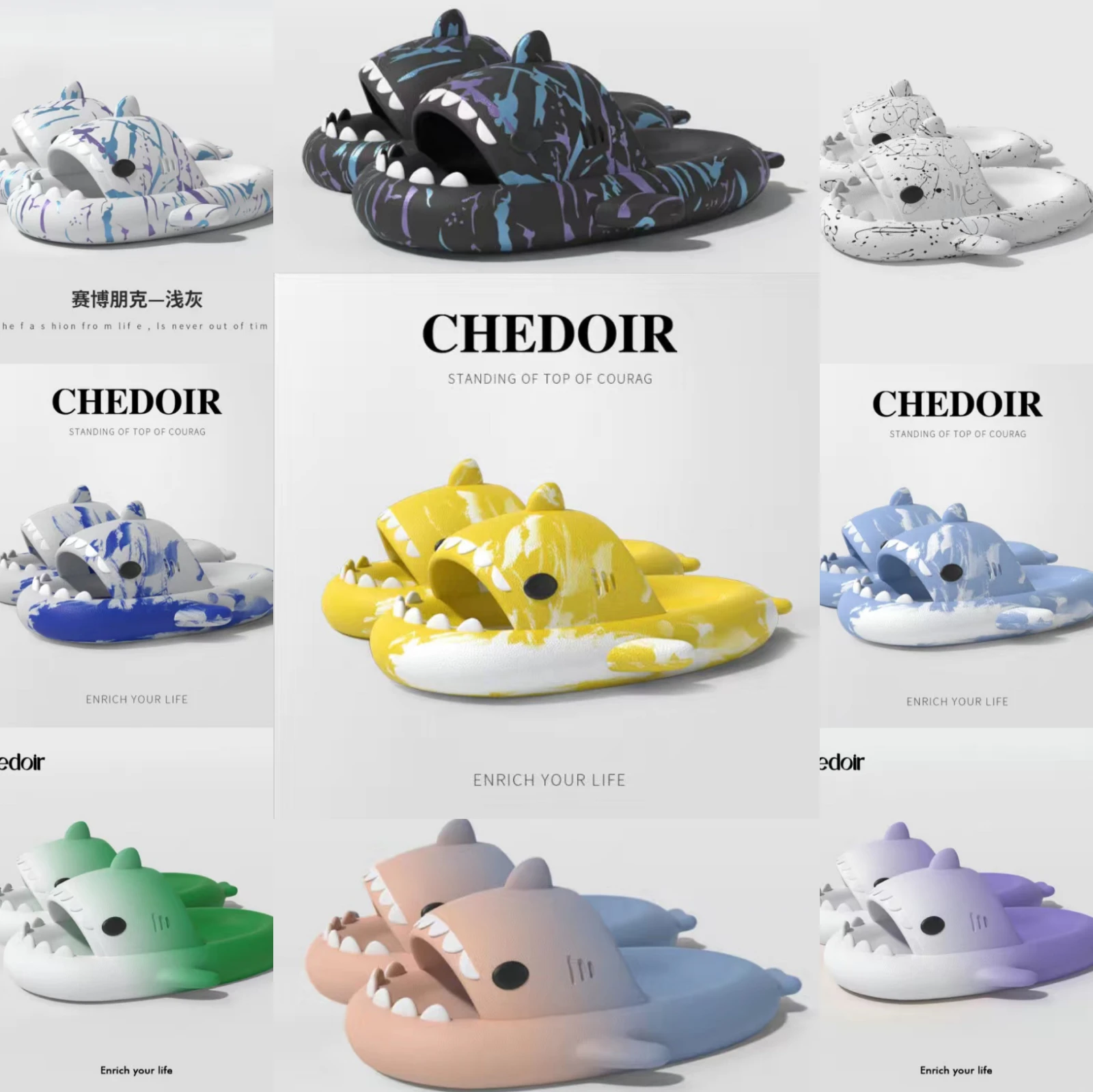 31 Styles New Graffiti Shark Flip Flops 4CM Platform Shark Shape Slides Non-slip Soft EVA House Bath Shoes Couples Beach Sandals
31 Styles New Graffiti Shark Flip Flops 4CM Platform Shark Shape Slides Non-slip Soft EVA House Bath Shoes Couples Beach Sandals