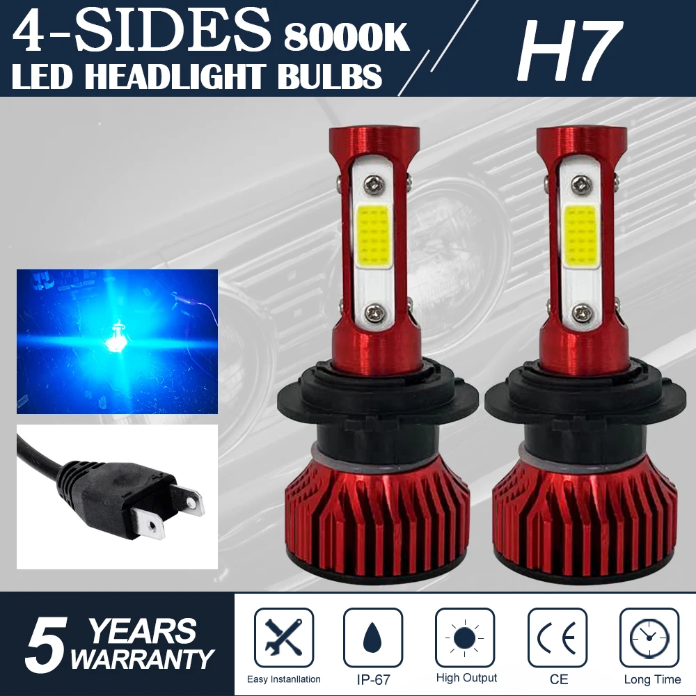 2Pcs 360 Degree LED Headlamp 14000LM H7 H11 LED Bulb H1 H4 H8 H9 9005 HB3 9006 HB4 Auto Car Headlight 6000K Fog Light 12V 6000K
2Pcs 360 Degree LED Headlamp 14000LM H7 H11 LED Bulb H1 H4 H8 H9 9005 HB3 9006 HB4 Auto Car Headlight 6000K Fog Light 12V 6000K