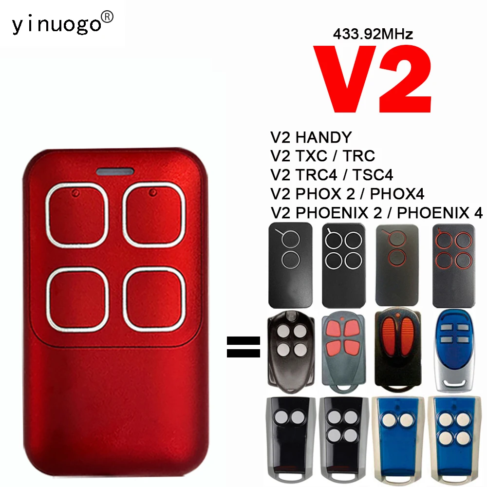 Новый стиль V2 PHOX 2 / PHOX 4 Пульт дистанционного управления для гаражных дверей 433 МГц пульт дистанционного управления для ворот для фиксирован...
Новый стиль V2 PHOX 2 / PHOX 4 Пульт дистанционного управления для гаражных дверей 433 МГц пульт дистанционного управления для ворот для фиксирован...