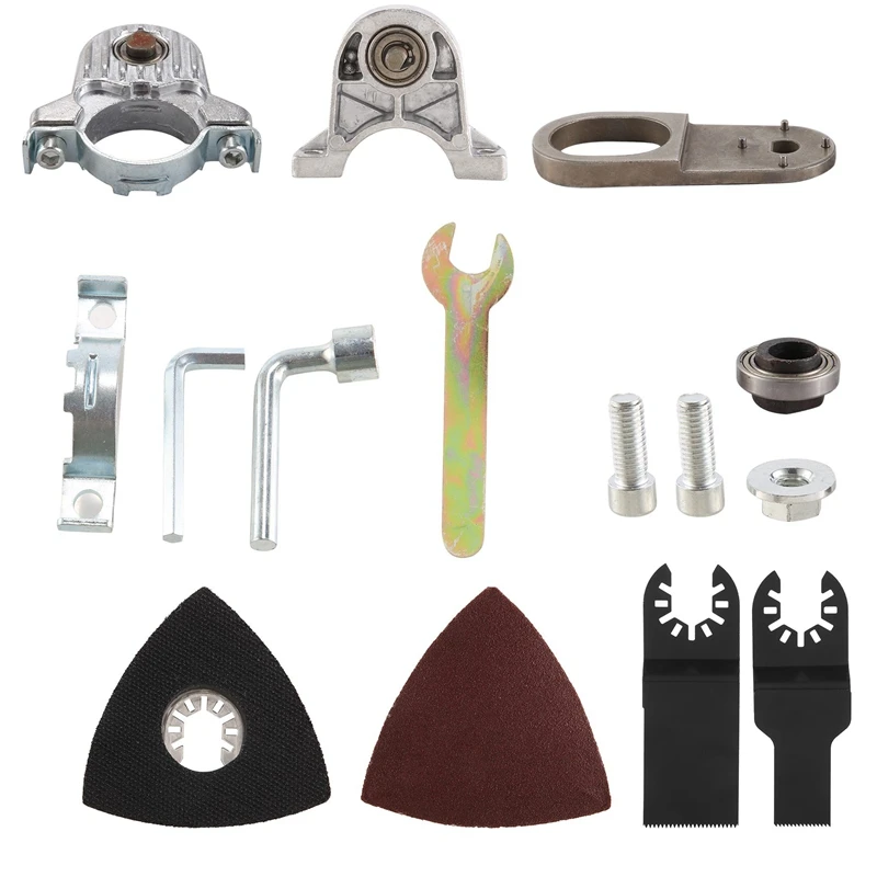 Электрическая угловая шлифовальная машина, адаптер для режущей машины, набор для деревообработки, адаптер осциллирующего инструмента
Электрическая угловая шлифовальная машина, адаптер для режущей машины, набор для деревообработки, адаптер осциллирующего инструмента