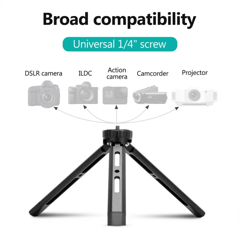Mini Tripod for Camera Aluminum Tripie for Camera Desktop Mini Tripod Metal for Camera DSLR ILDC Camcorder Projector for godox
Mini Tripod for Camera Aluminum Tripie for Camera Desktop Mini Tripod Metal for Camera DSLR ILDC Camcorder Projector for godox