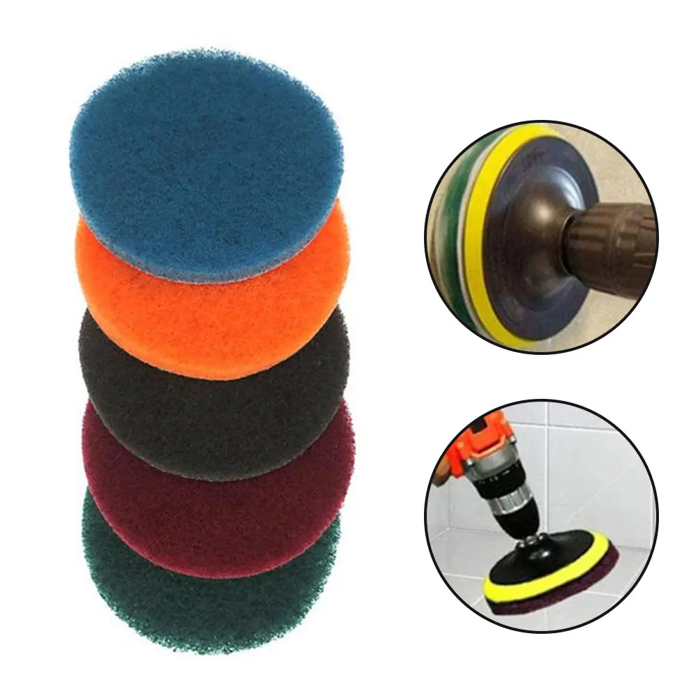 5pcs 4 Inch Cleaning Cloth Scrub Pad Industrial Scouring Pads Nylon Polishing Pad Household Cleaning Tool For Bathroom Floor
5pcs 4 Inch Cleaning Cloth Scrub Pad Industrial Scouring Pads Nylon Polishing Pad Household Cleaning Tool For Bathroom Floor