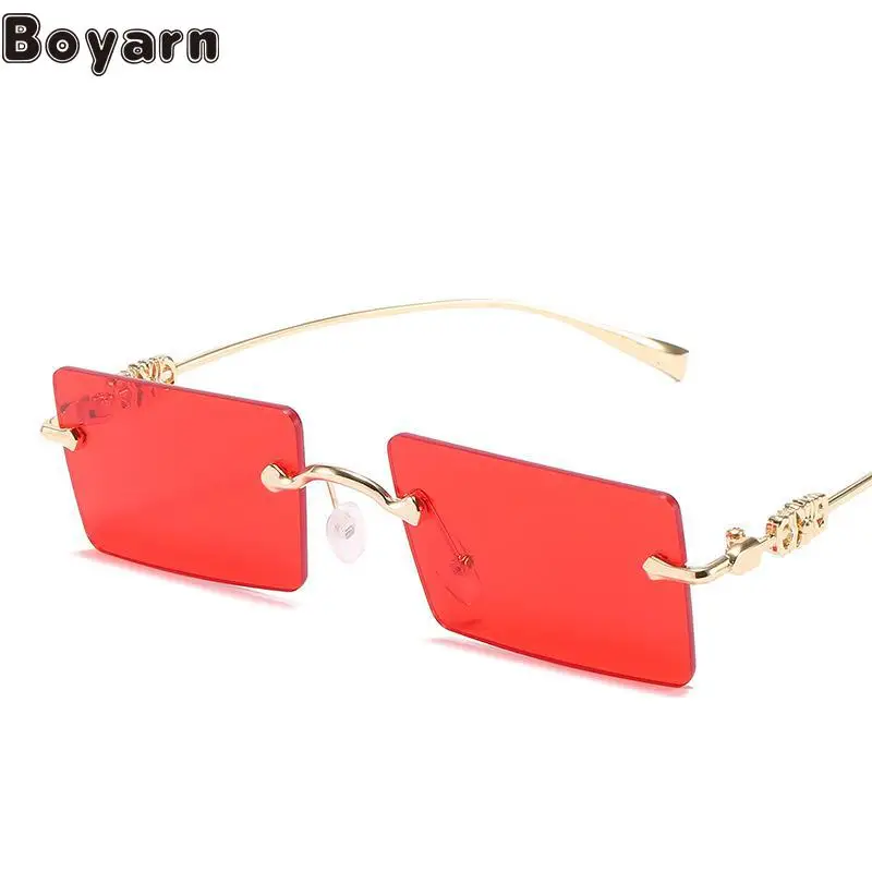 Boyarn Fashion Square Rimless Sunglasses Women's Online Red Same Metal Frame Ocean Sunglasses Eyewear Street Photography Glasses
Boyarn Fashion Square Rimless Sunglasses Women's Online Red Same Metal Frame Ocean Sunglasses Eyewear Street Photography Glasses