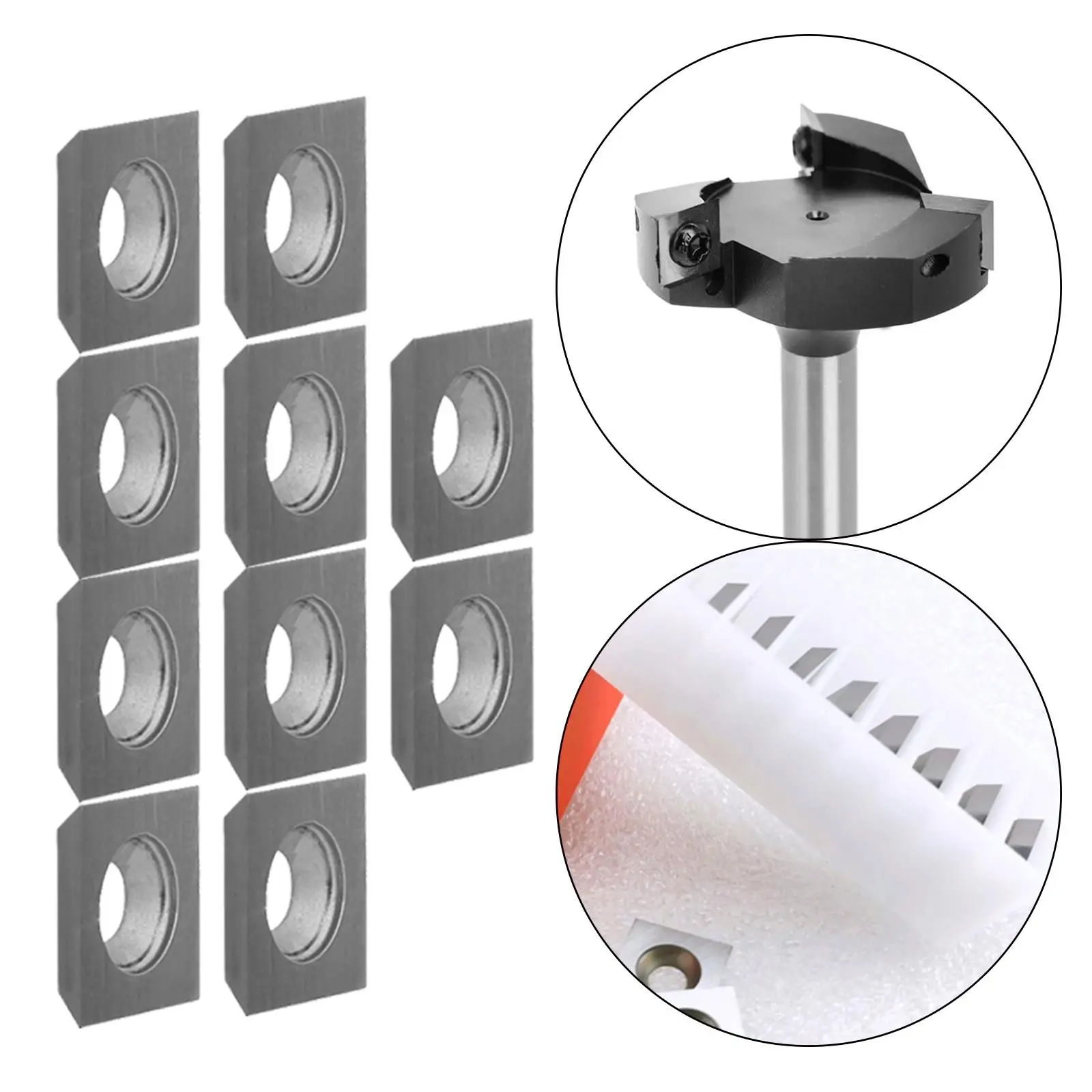 10 Pcs Set Square Lathe Turning Tools Tungsten Carbide Turning Inserts Insert Blades for Woodworking Helical Planer Milling DIY
10 Pcs Set Square Lathe Turning Tools Tungsten Carbide Turning Inserts Insert Blades for Woodworking Helical Planer Milling DIY