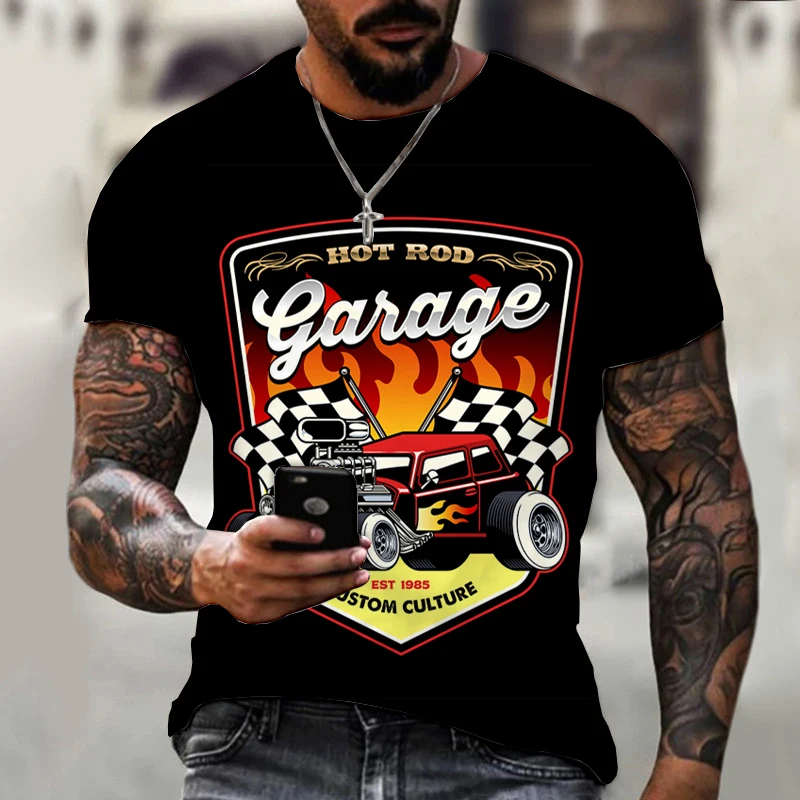 Men's T-shirts Short Sleeve Punk Racing Pattern Hip Hop Loose 3D Print Funny Style Clothes Fashion Tees Cool Casual Harajuku
Men's T-shirts Short Sleeve Punk Racing Pattern Hip Hop Loose 3D Print Funny Style Clothes Fashion Tees Cool Casual Harajuku