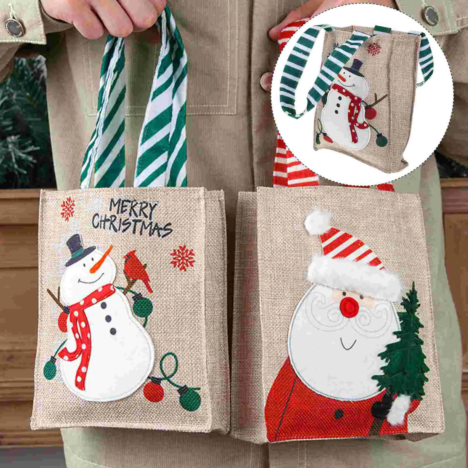 Christmas Bagsparty Gift Totepouches Favor Snowman Supplies Shopping Handle Wrapping Candy Packing Chocolategnome Reusable
Christmas Bagsparty Gift Totepouches Favor Snowman Supplies Shopping Handle Wrapping Candy Packing Chocolategnome Reusable