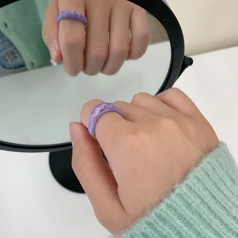 2022 New Korean Open Rings Dreamy Purple Cute Smiley Monster Ring Women Girls Fashion Jewelry
2022 New Korean Open Rings Dreamy Purple Cute Smiley Monster Ring Women Girls Fashion Jewelry