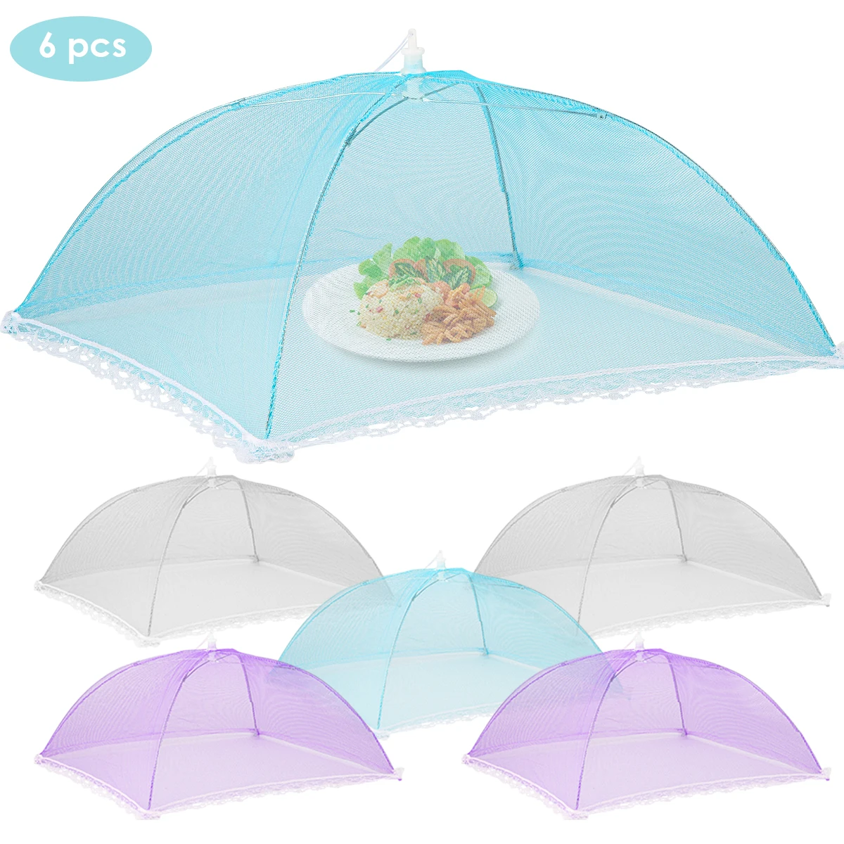 6Pcs Mesh Food Covers 17in x 17in Collapsible Outdoor Camping Picnic Food Tent Plates Cover Keep Out Flies Bugs mesh mesh mesh
6Pcs Mesh Food Covers 17in x 17in Collapsible Outdoor Camping Picnic Food Tent Plates Cover Keep Out Flies Bugs mesh mesh mesh